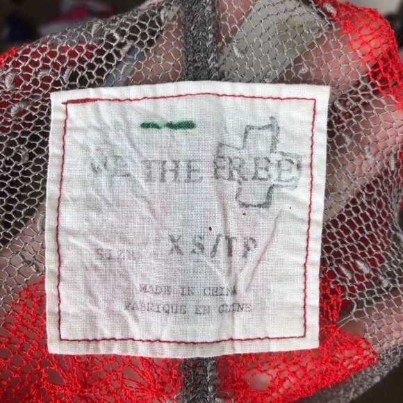 ‼️CLEARANCE‼️ Free People Mesh V-Neck Long Sleeve Top - Picture 6 of 7